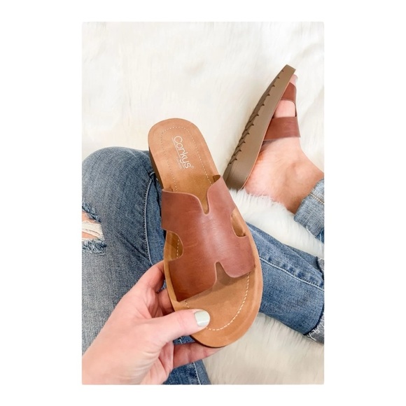 Corkys Shoes - Corkys Hold Please Slide Sandal- Bourbon NIB